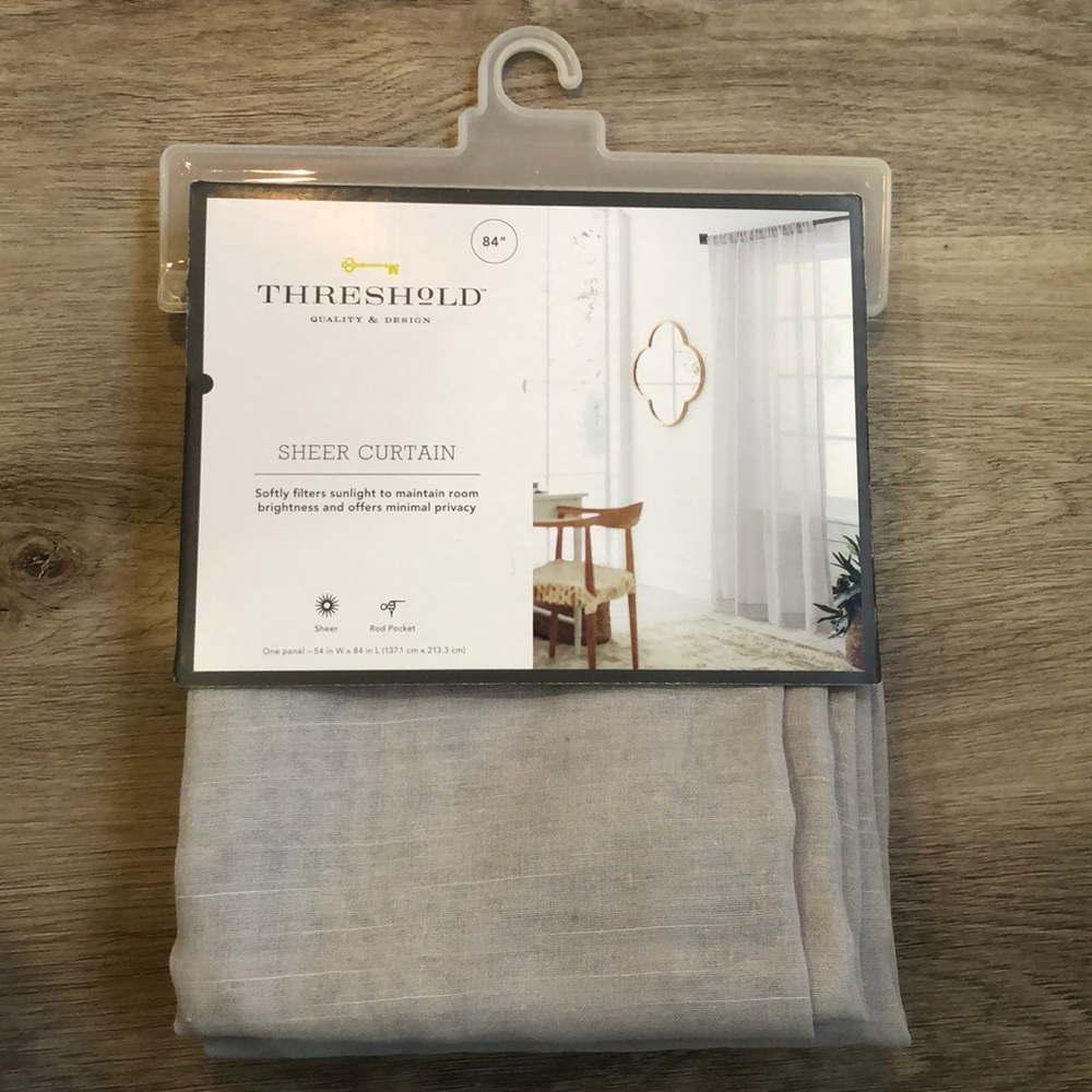 SHEER LIGHT GRAY CURTAINS